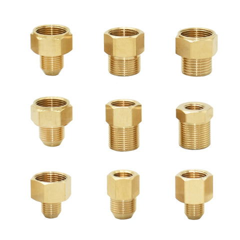 Brass Washer Hose Adapter | M14 M18 M22 | 1/2" 3/8" Fittings for Pressure Washer