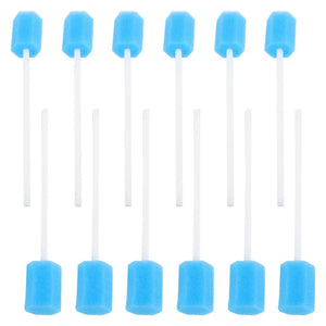 100-Pack Soft Disposable Oral Swabs - Sponge Sticks for Mouth & Dental Care