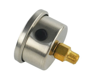 1/8 NPT Fuel Pressure Gauge 0-160 PSI Oil Liquid Filled Universal White Face Black