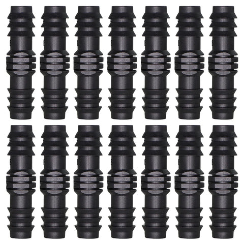 10-Pack 16mm Hose Connectors for 1/2" Drip Irrigation Watering Systems