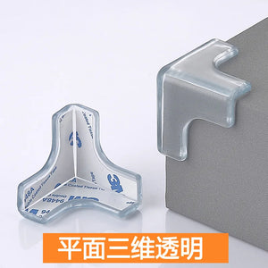 10 Pack Clear Silicone L-Shaped Baby Safety Corner Protectors for Table Desk Edges - Soft, Transparent Guards