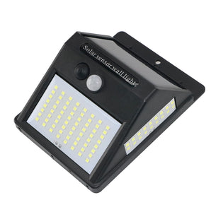 100 LED Solar Motion Sensor Street Light, Sunlight Control, 3-Sided, Outdoor Yard Path Home Garden Lamp