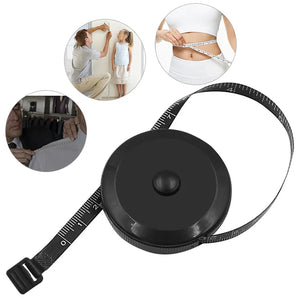 1.5m 60in Black Double Sided Auto Retractable Sewing Measuring Tape Flexible Tool