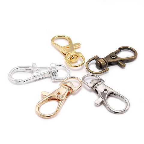 10pcs Split Key Ring Swivel Clasp Connectors for Bags, Belts, Dog Chains, Jewelry DIY
