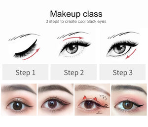 10-Color Waterproof Gel Eyeliner Set with Brush - Long-Lasting Eye Makeup Kit