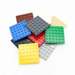 10-Pack 6x6 Building Base Plates, Compatible with Major Block Sets