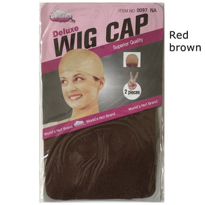 10 Pack Stretchable Wig Caps Elastic Hairnet Brown Mesh 5 Colors 2pcs/pack
