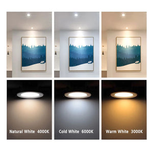 10-Pack LED Downlight Waterproof IP65 Black Shell 5W-18W Cold/Warm/Natural White Spot Lamp 220V/230V Indoor Lighting