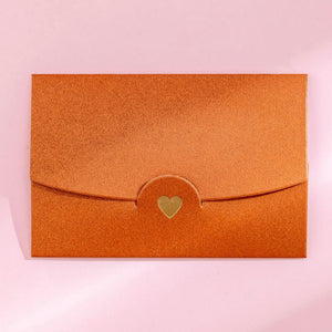 10 Pack Color Retro Bronzing Mini Envelopes 10.5x7cm - Iridescent Paper for Love Letters & Invitations