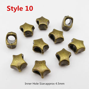 10 Styles Mini Hair Braid Beads Rings Tube Dreadlock Accessories for Men Women 10pcs/pack
