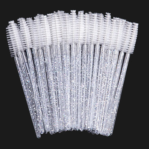 Eyelash Extension Kit 50-300 Pcs with Crystal Spoolie Brushes