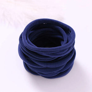100pcs Baby Girl Soft Elastic Nylon Headbands, Infant Accessories, Stretchy Skinny Hairbands for Newborns and Toddlers