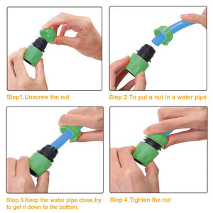 1/2" Quick Connect Hose Adapter Set for Easy Garden Hose Attachment