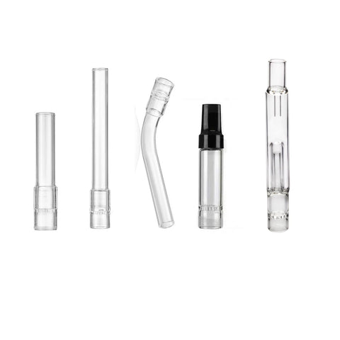 Glass Vaporizer Mouthpiece | Bent & Straight | Multiple Length Options