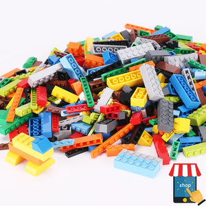 100pcs 1x1 Building Block Plates for Kids DIY Brick Sets STEM Learning Toy