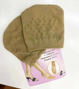 10 Pairs Silk Half Palm Socks Liners for High Heels - Forefoot Pain Relief, Invisible Non-Slip