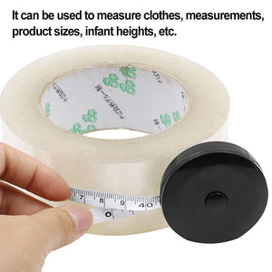 1.5m 60in Black Double Sided Auto Retractable Sewing Measuring Tape Flexible Tool