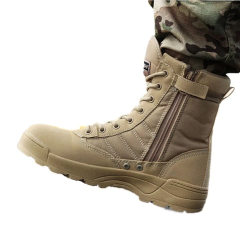 2024 Men's Tactical Desert Combat Boots for Summer Outdoor Climbing and Swat Activities