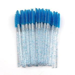 100-Pack Disposable Mascara Wands & Brow Brushes for Makeup Professionals