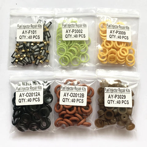 40 Sets Fuel Injector Service Kits for Bosch Universal Type 0280150943 0280150556 - Free Shipping in Select Areas
