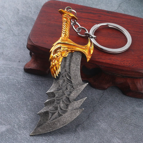 God of War Kratos Sword Keychain Pendant Keyring Jewelry for Men & Women Car Accessories