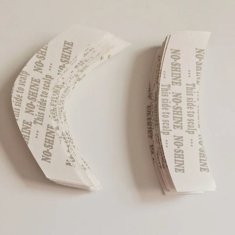 36pcs No-Shine Hair Tape for Men's Toupees/Wigs 7.6x2.2cm C Contour