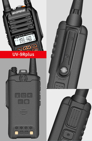 2025 UV9R Plus 18W Long Range Walkie Talkie 40-50km VHF UHF Ham Radio Transceiver CB Radio