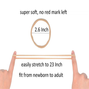 10-Pack Traceless Nylon Stretch Headbands for Newborns & Kids - Elastic Baby Hair Accessories