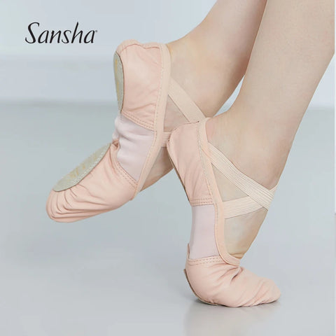 Adult Advanced Ballet Shoes - Leather Sole, Soft Split Bottom, Original Dance Slippers No. 305lco