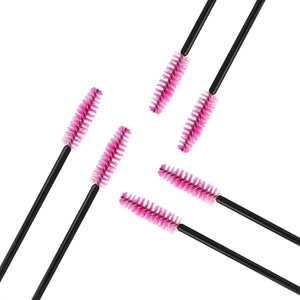 100-Pack Disposable Micro Brushes for Eyelash Extensions, Brows & Makeup