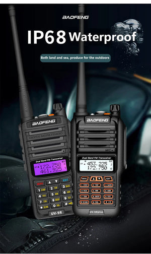 2025 UV9R Plus 18W Long Range Walkie Talkie 40-50km VHF UHF Ham Radio Transceiver CB Radio