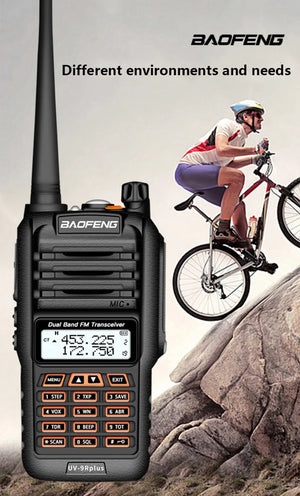 2025 UV9R Plus 18W Long Range Walkie Talkie 40-50km VHF UHF Ham Radio Transceiver CB Radio