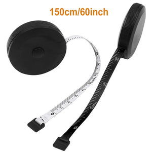 1.5m 60in Black Double Sided Auto Retractable Sewing Measuring Tape Flexible Tool