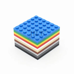 10-Pack 6x6 Building Base Plates, Compatible with Major Block Sets