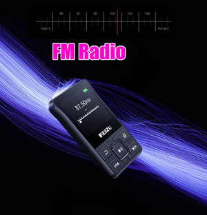 "Portable Sport Bluetooth MP3 Player with Clip - Screen, FM, Recording, E-Book, Clock, Pedometer"