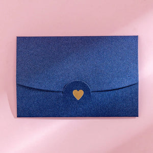 10 Pack Color Retro Bronzing Mini Envelopes 10.5x7cm - Iridescent Paper for Love Letters & Invitations