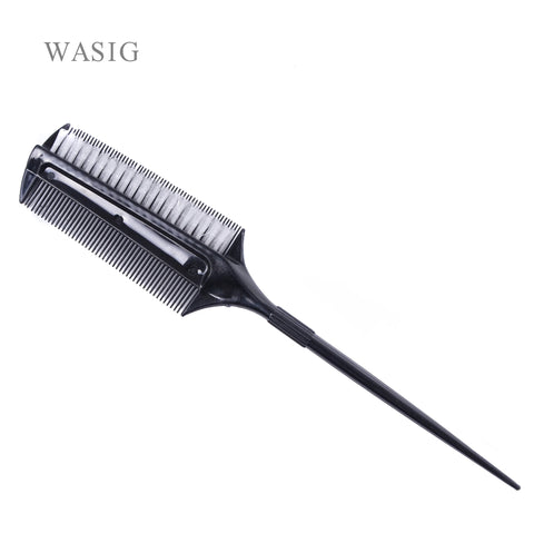 Double-Sided Hair Dye Comb & Nylon Brush Set for Professional Hair Coloring & Styling