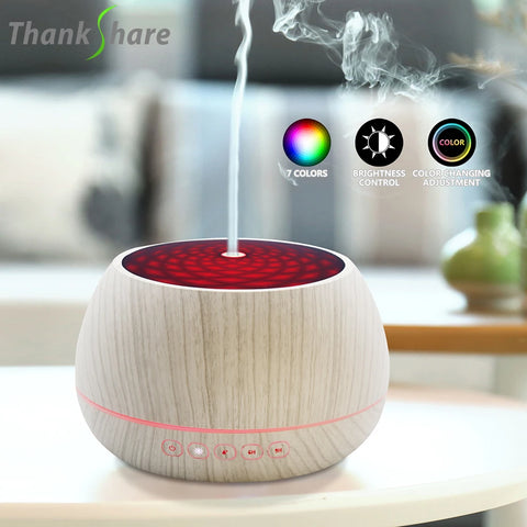 1000ml Ultrasonic Humidifier Aroma Diffuser, Essential Oil, 7-Color LED, Home Aromatherapy