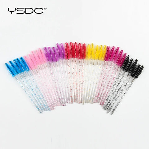 50-Pack Disposable Mascara Brushes for Lash Extensions & Makeup Application