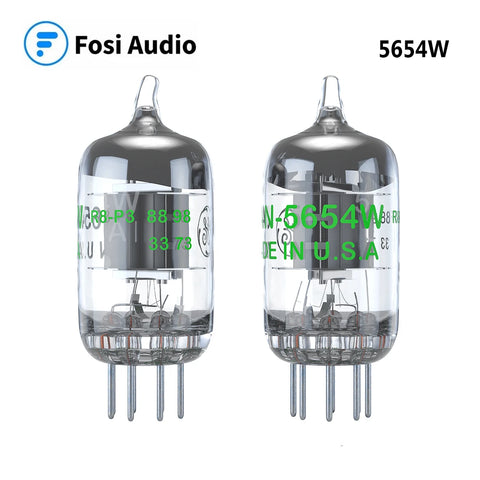 2pcs 5654w Vacuum Tubes 7-pin Upgrade for 6AK5 6J1 EF95 Audio Amplifier Pair