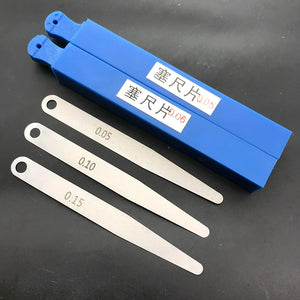 100pcs Feeler Gauge Set 0.02mm-0.15mm Gap Measuring Tool - Single Piece Gaskets
