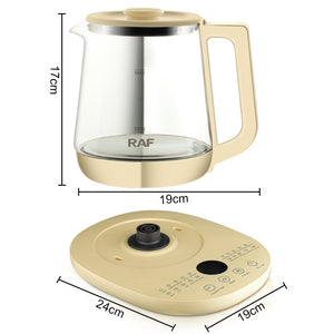 1.5L Transparent Glass Electric Kettle Household Multifunctional Health Kettle Flower Tea Decoction Split Type Kettle