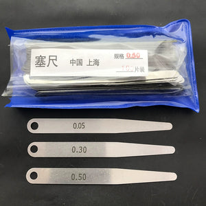 100pcs Feeler Gauge Set 0.02mm-0.15mm Gap Measuring Tool - Single Piece Gaskets