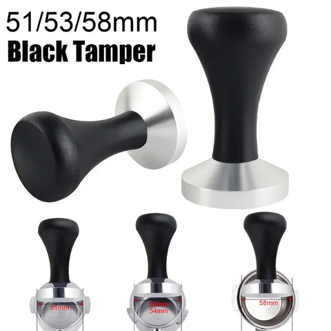 Adjustable Espresso Tamper 51-58mm Wooden Handle Coffee Barista Tool