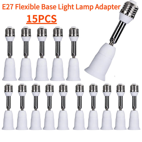 10-Pack E27 LED Bulb Holder Extension Adapter Socket Converter Screw Base