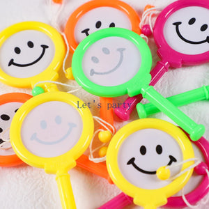 10-Pack Mini Rattle Drums for Kids, Party Favors, Baby Showers & Events