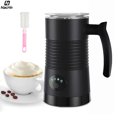 Electric Milk Frother 4-in-1 Hot/Cold Foam Maker for Coffee, Cappuccino & Latte