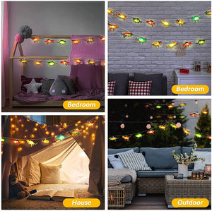 1.5/3m LED Dinosaur String Lights Battery Fairy Lights Kids Room Party Xmas Decor