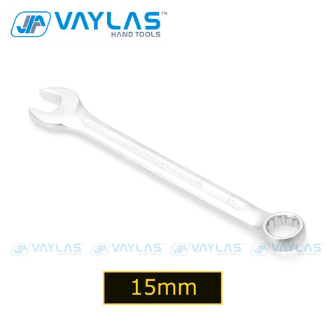 15mm Chrome Vanadium Open Box End Combination Wrench, Opened Ring Spanner for Car Repair, Hand Tools, 15 Mm