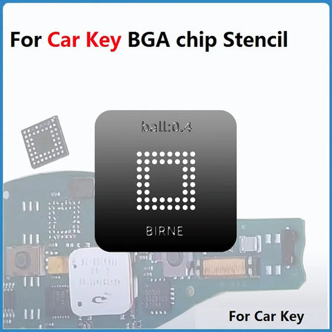 Benz Car Key BGA Chip Stencil Kit for IC Reballing & Soldering Repair, Direct Heating Ball Stencil 702KP06